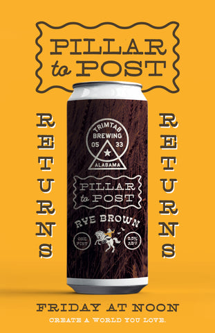 Gallery Series  - PILLAR TO POST (Online beer purchases available to Cellar Patrons only) ***Available on Friday, 2.9.24 at 12:00PM***