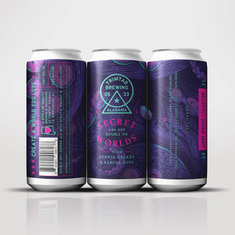 Light Visions - SECRET WORLDS DIPA (Online beer purchases available to Cellar Patrons only) ***Available 3.8.24 at 12:00PM***